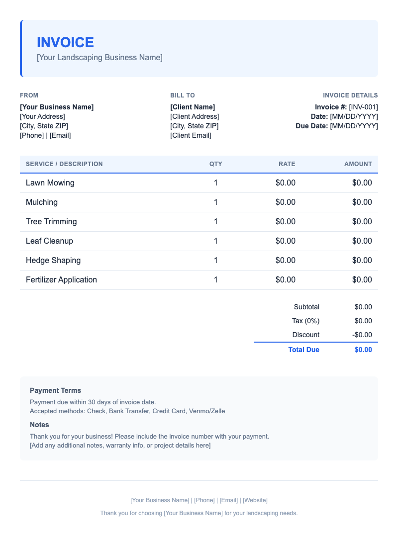 Modern Invoice Template